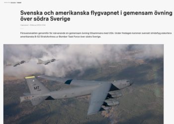 Sverige bryter mot OSSE-avtalet just när Ryssland frågat om det