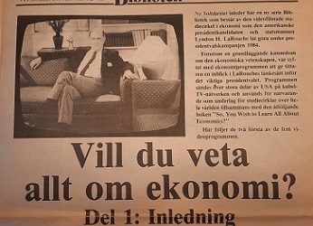 Lyndon LaRouches kurs i Fysisk Ekonomi: Anmäl dig till studiecirkel!