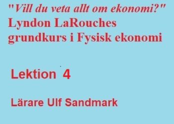 Grundkurs i Fysisk ekonomi: Lektion 4