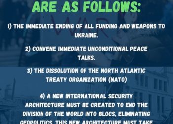 Internationella demonstrationer mot kärnvapenkrigshotet på Hiroshimadagen 6 augusti