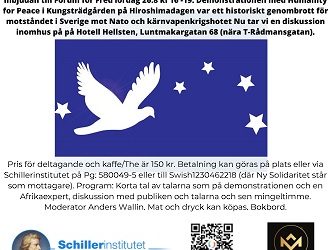 Enade mot kärnvapenhotet och Nato för fred i Ukraina och Afrika