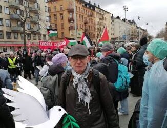 Palestinademonstration 250405 Odenplan Stockholm