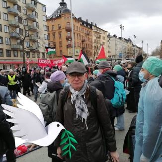 Palestinademonstration 250405 Odenplan Stockholm