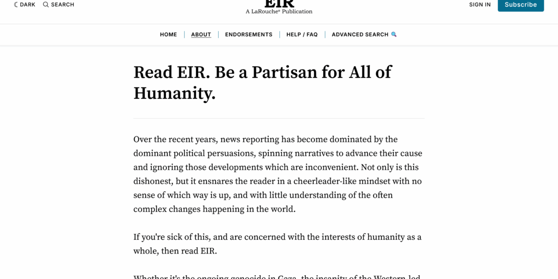 Nu ingår EIR.NEWS i alla medlemskap i Schillerinstitutet.