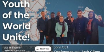 Fredsmöte #133 den 19.12 2025 kl. 17  med Internationella Fredskoalitionen (IPC) ”Unga i hela världen förena er!”