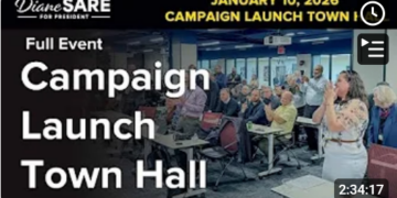 Diane Sare for president USA valkampanjstartmöte