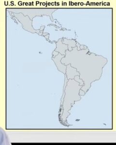 Stora ekonomiska utvecklingsprojekt i Iberoamerika byggda av USA