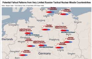 USA-robotar i Tyskland som bombmål för mycket begränsat motanfall med taktiska kärnvapen.