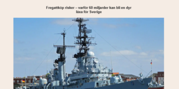 Nej till Trumpkrig i Asien! Byt bort nya dyra fregatter till förmån för infrastrukturbyggen i Sverige!